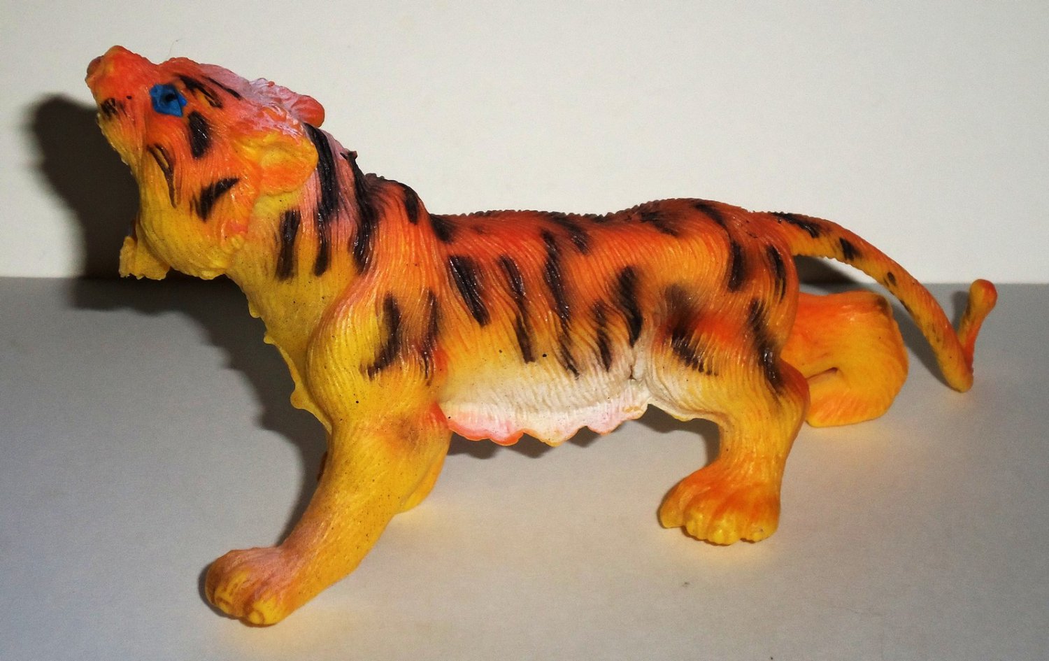 6 Long Soft Vinyl Tiger Toy Animal Figure Loose Used