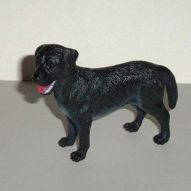 Tree House Kids Black Labrador with Gray Belly Plastic Toy Dog Animal Loose Used