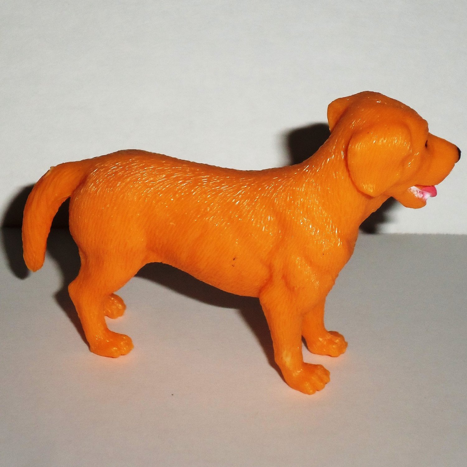 Tree House Kids Yellow Labrador Orange Plastic Toy Dog Animal Loose Used