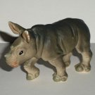 Safari Ltd. 1995 White Rhino Plastic Toy Animal Figure Rhinoceros Loose Used
