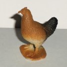1.5" Chicken Plastic Toy Animal Figure Loose Used
