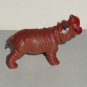 RAE 1972 Hippo Plastic Toy Animal Figure Hippopotamus Loose Used