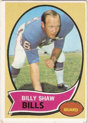 1970 Topps Football Card #229 Billy Shaw Buffalo Bills GD