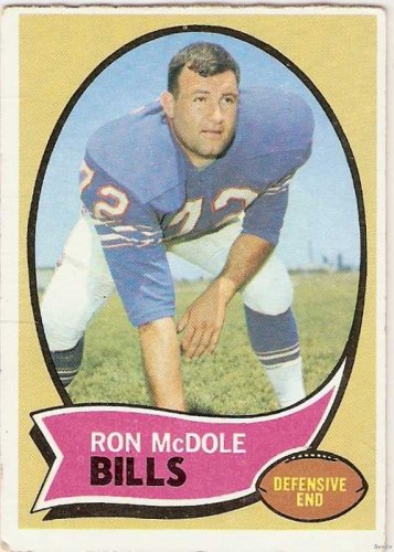 1970 Topps Football Card #63 Ron McDole Buffalo Bills GD