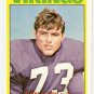 1972 Topps Football Card #104 Ron Yary RC Minnesota Vikings VG