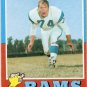 1971 Topps Football Card #125 Merlin Olsen Los Angeles Rams VG