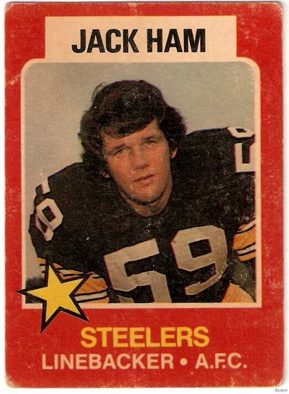 1975 Wonder Bread Football Card #5 Jack Ham Pittsburgh Steelers GD