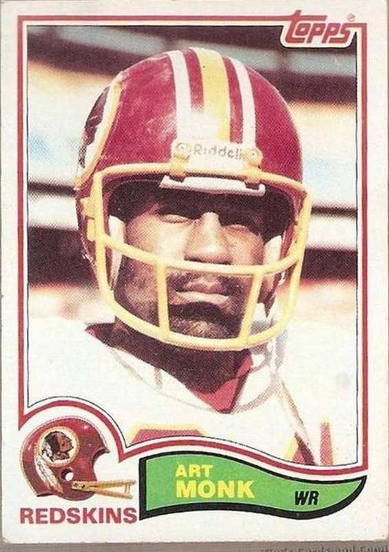 1982 Topps Football Card #515 Art Monk Washington Redskins EX