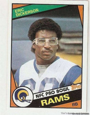 1984 Topps Football Card #280 Erik Dickerson RC Los Angeles Rams NM