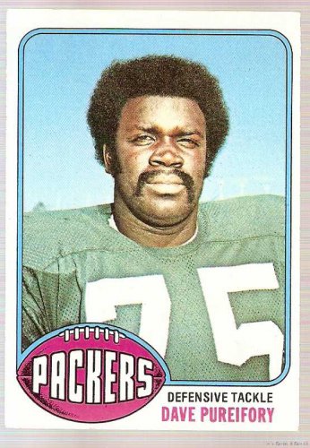 1976 Topps Football Card #99 Dave Pureifory RC Green Bay Packers NM