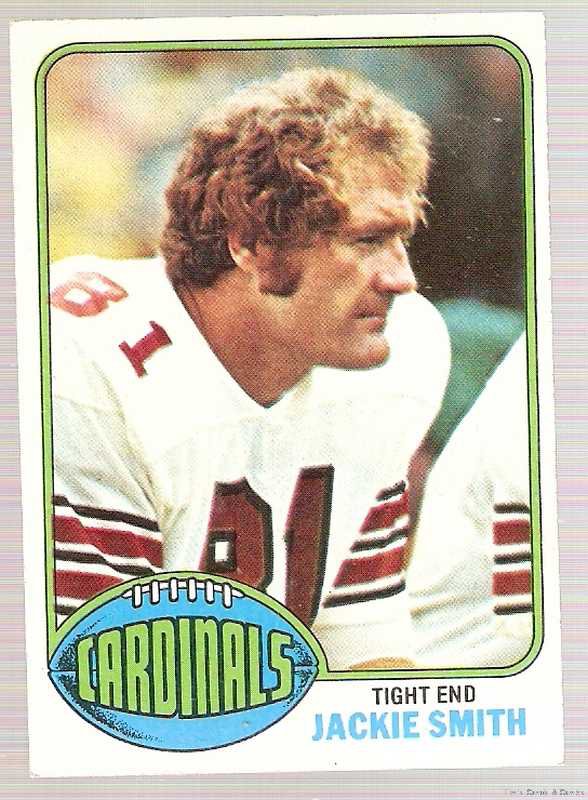 Джеки Смит. 1976 Topps Football Cards. Jackie Smith model. Jacky_Smith record.