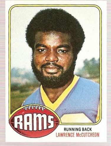 1976 Topps Football Card #155 Lawrence McCutcheon Los Angeles Rams NM