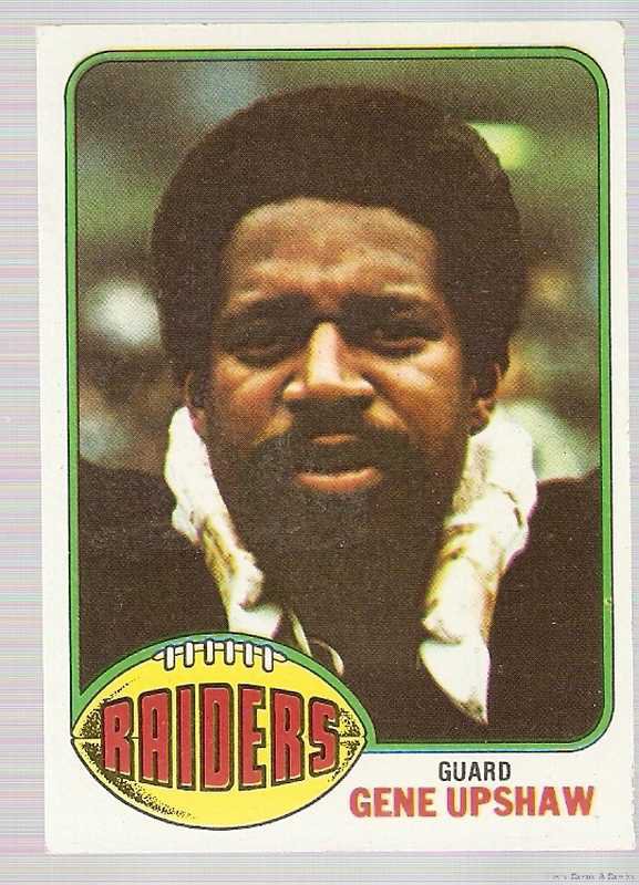 1976 Topps Football Card #295 Gene Upshaw Oakland Raiders EX