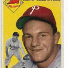 1954 Topps Baseball Card #78 Ted Kazanski RC Philadelphia Phillies GD