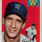 1954 Topps Baseball Card #114 Dean Stone RC Washington Senators GD