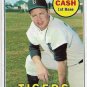 1969 Topps Baseball Card #80 Norm Cash Detroit Tigers EX