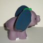 Fisher-Price Little People 2005 Touch & Feel Elephant w/ Turtle on Head & Leathery Ears Loose Used