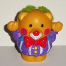 Fisher-Price Little People Touch & Feel Circus Bear Figure Loose Used