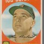 1959 Topps Baseball Card #96 Lou Berberet Detroit Tigers GD