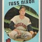 1959 Topps Baseball Card #344 Russ Nixon Cleveland Indians GD