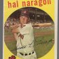 1959 Topps Baseball Card #376 Hal Naragon Cleveland Indians GD