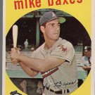 1959 Topps Baseball Card #381 Mike Baxes Cleveland Indians GD