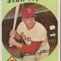 1959 Topps Baseball Card #412 Stan Lopata Philadelphia Phillies GD A