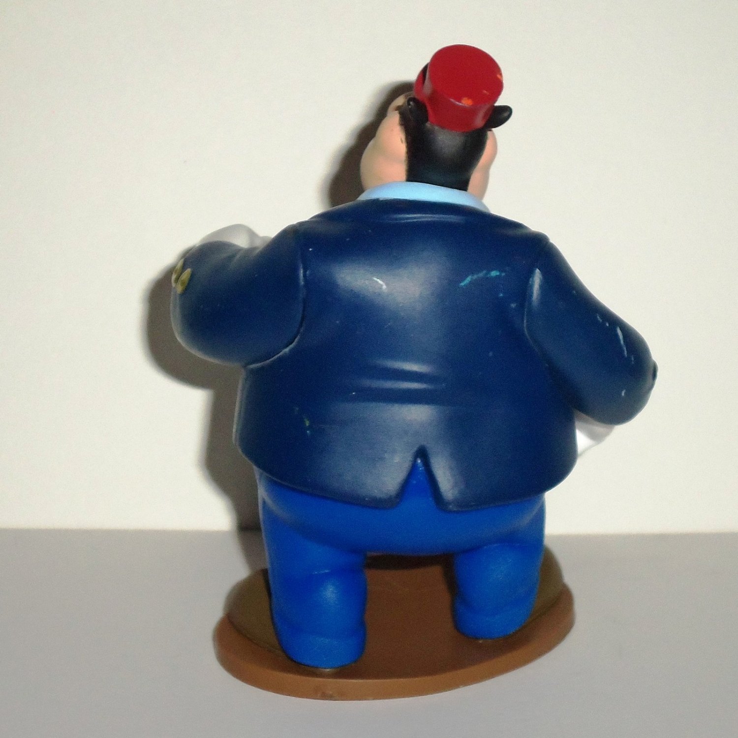 Disney Railroad Pete as Train Conductor PVC Figure Loose Used