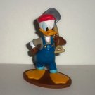 Disney Railroad Donald Duck w/ Shovel PVC Figure Loose Used