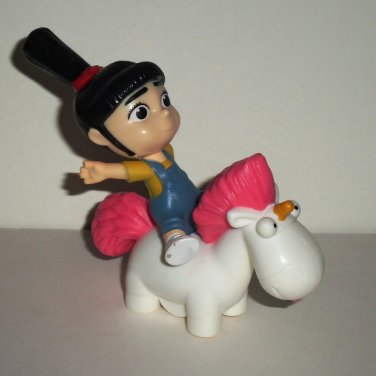 McDonald's 2017 Despicable Me 3 Agnes' Rockin' Unicorn Happy Meal Toy Loose Used