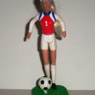 McDonald's 1999 Soccer Barbie Doll w/ Stand Happy Meal Toy Loose Used
