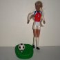 McDonald's 1999 Soccer Barbie Doll w/ Stand Happy Meal Toy Loose Used