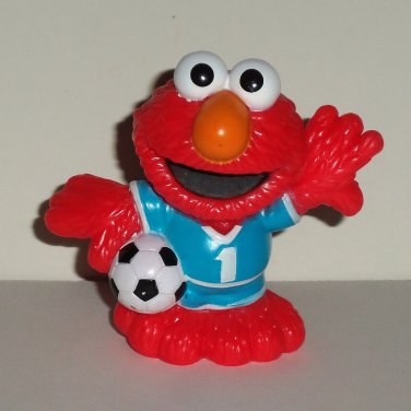 Sesame Street Figures Soccer Friends Elmo Figure Muppets Hasbro Playskool 2011 Loose Used