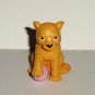 Lion Cub w/  Ball PVC Toy Animal Figure Loose Used