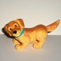 Puppy Dog Yellow Brown Tan PVC Toy Animal Figure Loose Used