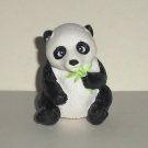 Panda Bear Sitting 1.5" PVC Plastic Toy Animal Loose Used