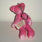 Dan Dee Pink Bear Plush Toy w/ Keychain Loose Used