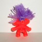 Orange Mini Troll w/ Purple Hair Pencil Topper Figure Loose Used