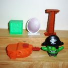 McDonald's 2016 Angry Birds Pirate Pig Launcher Set Wrong Egg Happy Meal Toy Loose Used