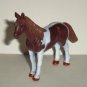 Decopac 3.75" Brown & White Horse PVC Plastic Animal Figure Loose Used
