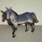 New Ray Toys 4" Gray White Black Horse Plastic Animal Figure Loose Used