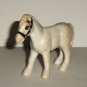 2.5" White Horse Plastic Animal Figure Loose Used