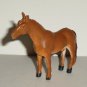 2" Brown & Black Horse PVC Plastic Animal Figure Loose Used