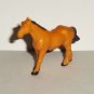 2" Orangish Tan & Black Horse Plastic Animal Figure Loose Used