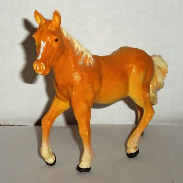 Toy Major 1999 5.5" Palomino Horse Plastic Toy Figure Loose Used