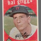 1959 Topps Baseball Card #434 Hal Griggs Washington Senators GD A