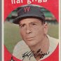 1959 Topps Baseball Card #434 Hal Griggs Washington Senators GD C