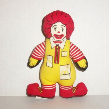 McDonald's Ronald McDonald Stuffed Toy Happy Meal Toy Loose Used