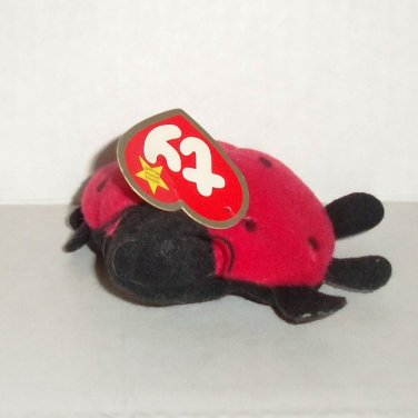 McDonald's 2000 Ty Teenie Beanie Babies Lucky the Ladybug Happy Meal Toy Damaged Swing Tag Loose