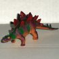 Stegosaurus Green and Brown 4.5" Plastic Dinosaur Figure Loose Used